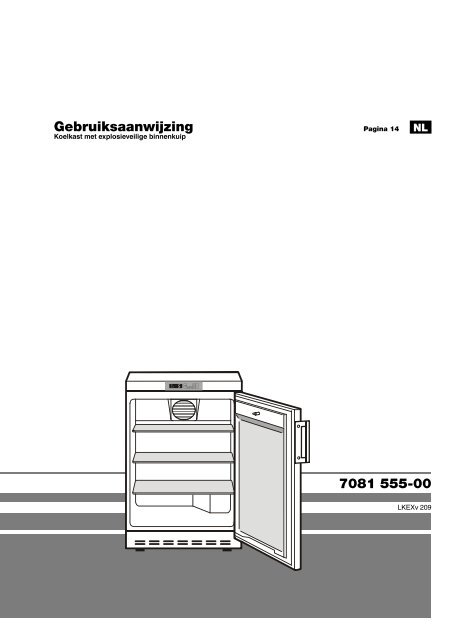 7081 555-00 Gebruiksaanwijzing - Liebherr