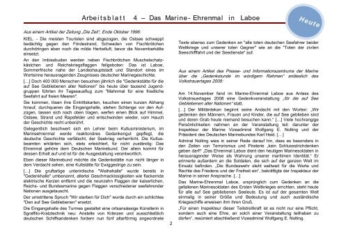 Arbeitsblatt 4 – Das Marine-Ehrenmal in Laboe - Deutscher ...
