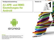 und MMS-Einstellungen für Android - A1.net