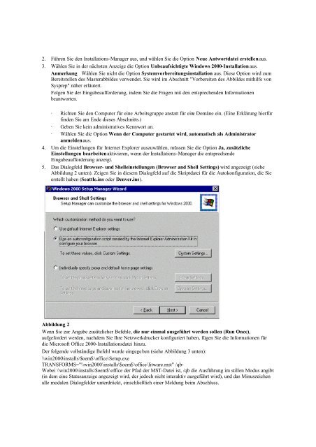 Automatisieren der Bereitstellung von Windows 2000 Professional ...