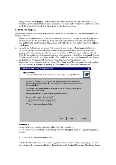 Automatisieren der Bereitstellung von Windows 2000 Professional ...