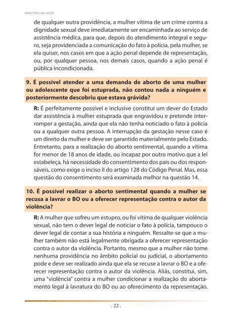 Aspectos jurídicos do atendimento às vítimas de violência sexual