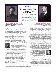 Standard Oil: Tarbell, Rockefeller, U.S. Supreme Court - National ...