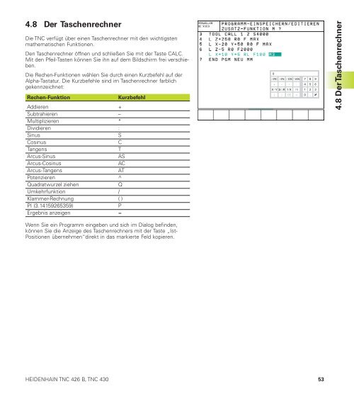 TNC 426B TNC 430 - heidenhain