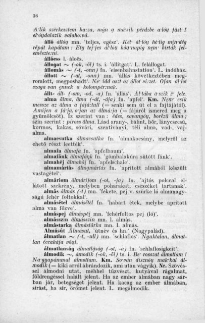 Szamosháti szótár [A-F] - MEK