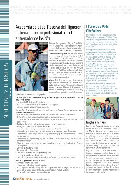 Revista de Pádel Oficial - Nº2