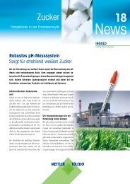 Sugar & Starch Industry News 18 - METTLER TOLEDO