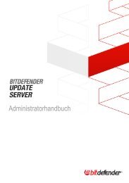 Admin Guide for Bitdefender Update Server