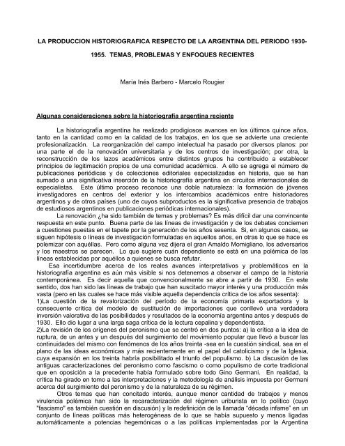 1955. TEMAS, PROBLEMAS Y ENFOQUES RECIENTES María In