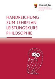 HandreicHung zum LeHrpLan Leistungskurs pHiLosopHie