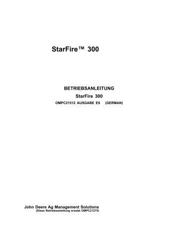 StarFire™ 300 - StellarSupport - John Deere