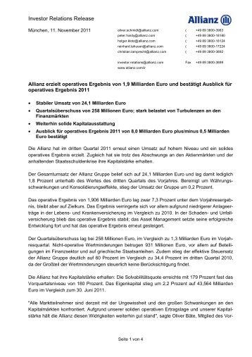 11-11-11 Allianz Group 3Q 2011 - IR Release - German