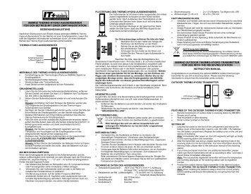 Manual de instrucciones - TFA