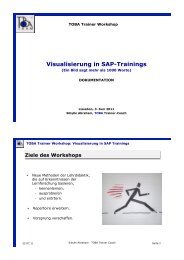 TTT: Visualisierung in SAP-Trainings - TOBA