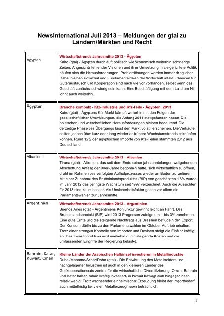 NewsInternational Juli 2013 - Deutsch-Thailändische Handelskammer