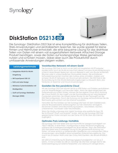 DiskStation DS213 - Synology