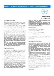 URZ-Info Nr. 1 / August 2006 (Format: PDF)