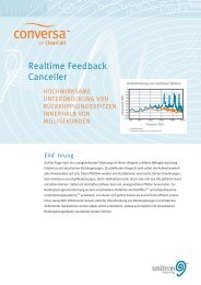 Realtime Feedback Canceller – Hocheffiziente ... - Unitron