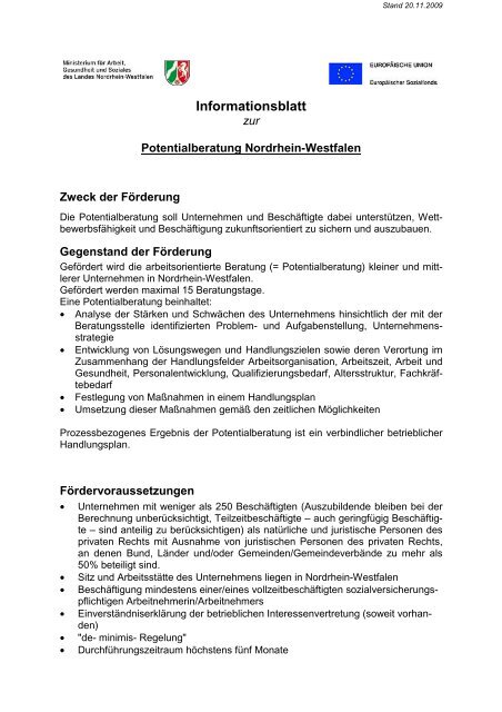 Informationsblatt