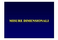 misure dimensionali