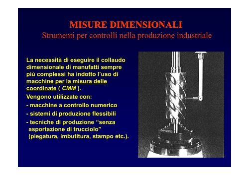 misure dimensionali