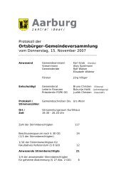 Ortsbürger-Gemeindeversammlung - Aarburg