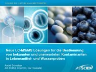 Neue LC-MS/MS-Lösungen für die Bestimmung von ... - AB Sciex