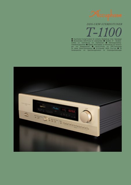 "Accuphase T-1100" (PDF)
