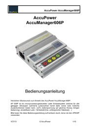 AccuPower AP606P Bedienungsanleitung