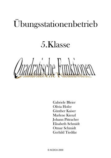 Übungsstationenbetrieb 5.Klasse - acdca