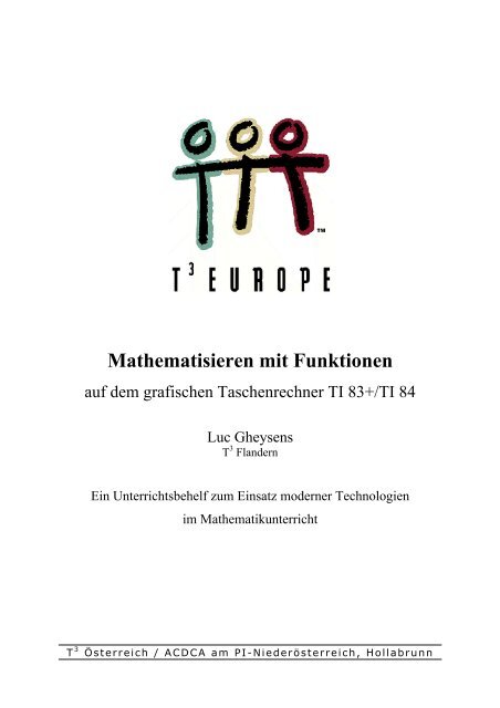 Mathematisieren mit Funktionen - acdca