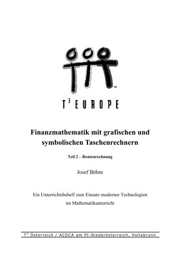 Finanzmathematik mit grafischen und symbolischen ... - acdca