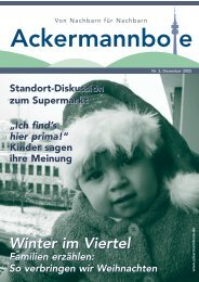 Ackermannbote - Ackermannbogen eV Quartiersverein