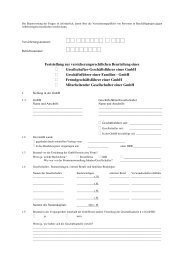 Feststellungsbogen zur versicherungsrechtlichen Beurteilung GmbH