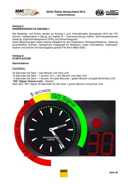 Ausschreibung - ADAC Rallye Deutschland