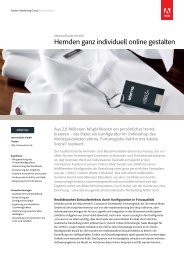 Hemden ganz individuell online gestalten - Adobe Digital Marketing