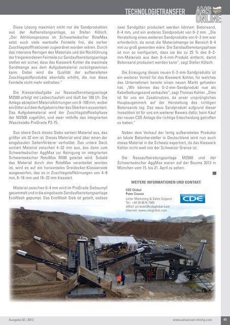 Deutschland GmbH - Advanced Mining Solutions