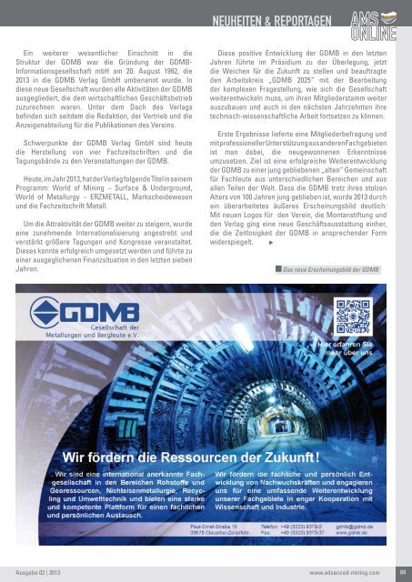 Deutschland GmbH - Advanced Mining Solutions