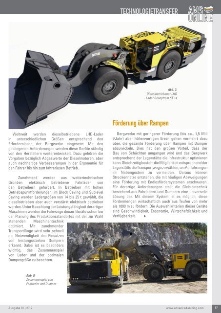 AMS-Online Ausgabe 01/2012 - Advanced Mining