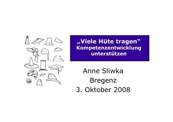 Viele Hüte tragen