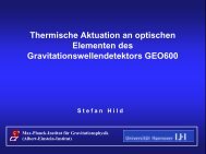 Thermische Aktuation an optischen Elementen des ...