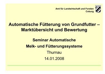 Automatische Fütterungssysteme - Amt für Ernährung ...