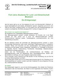 und Almwirtschaft Miesbach Ein Erfolgsrezept - Amt für Ernährung ...