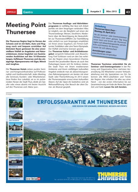 Erfolg_Ausgabe Nr. 2 - März 2013