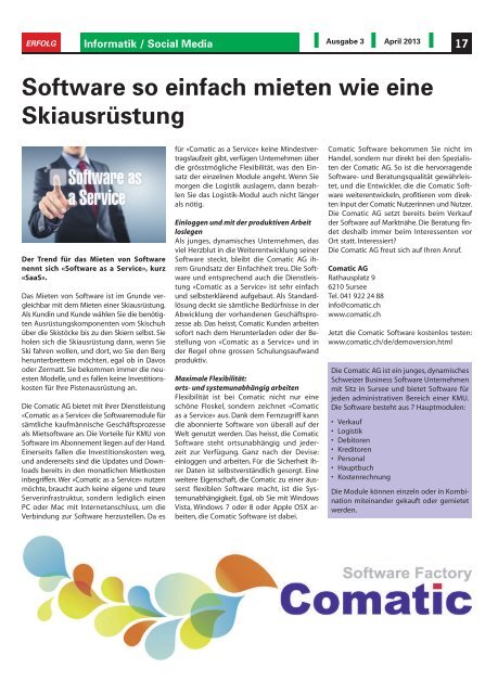 Erfolg_Ausgabe Nr. 3 - April 2013