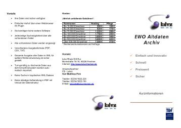 EWO Altdaten Archiv