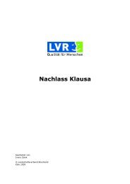 Nachlass Klausa - LVR - Archivberatungs- und Fortbildungszentrum ...