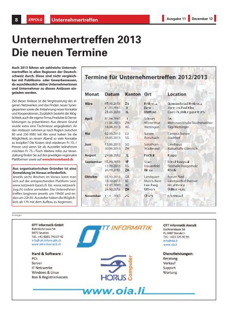 Erfolg_Ausgabe Nr. 11 - Dezember 2012