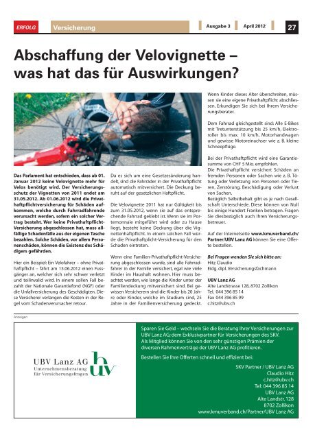 Erfolg_Ausgabe Nr. 3 - April 2012