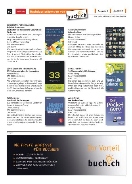 Erfolg_Ausgabe Nr. 3 - April 2012